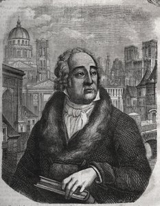 Porträt von Jacques-Antoine Dulaure (1755-1835) französischer Archäologe und Historiker - Gravur in Die physische, zivile und moralische Geschichte von Paris: von den ersten historischen Zeiten bis zur Gegenwart von Jacques Antoine Dulaure. 1853