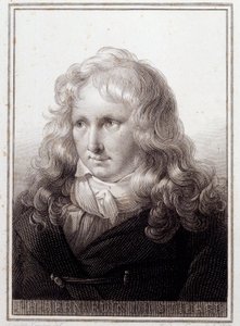Porträt von Jacques Henri Bernardin de Saint-Pierre (1737-1814), französischer Schriftsteller. Anonyme Gravur des 18. Jahrhunderts. Paris, Bibliothek der Sorbonne