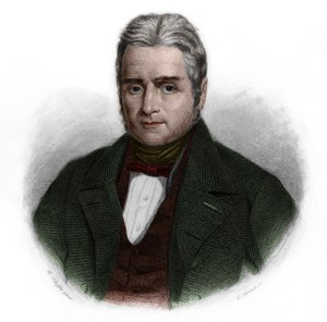Porträt von Jacques Lafitte (1767-1844), französischer Politiker und Bankier. in „Book of Speakers“ von Louis de Cormenin Timon. 1842. Private Sammlung von French School