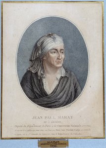 Porträt von Jean Paul Marat (1743-1793), französischer Arzt, Publizist und Politiker von French School
