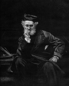 Porträt von Léon Cogniet (1794-1880), französischer Maler. Gravur in „Le Monde Illustré“ Nr. 1236 vom 4. Dezember 1880