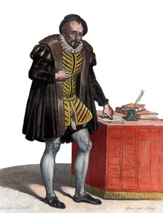 Porträt von Lord Michel Eyquem de Montaigne (1533-1592), französischer Schriftsteller