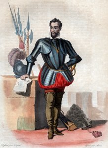 Porträt von Louis I. de Bourbon, Prinz von Condé (1530-1569), Hugenottenführer und General von French School
