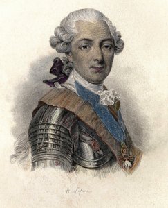 Porträt von Louis Jean Marie de Bourbon, Herzog von Penthièvre (1725-1793), Großadmiral und französischer Mäzen. in „Portraits des hommes utiles“ von French School