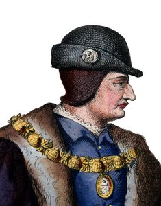 Porträt von Ludwig XI. von Frankreich (1423-1483), König von Frankreich von French School