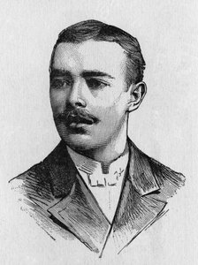 Porträt von Mangot, französischer Aeronaut - in „Album der Wissenschaft; berühmte Wissenschaftler; Große Entdeckungen“ 1896