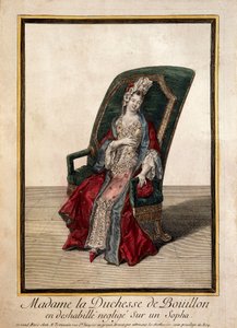Porträt von Marie Anne Mancini (18. Jahrhundert, Gravur)