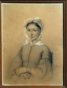 Porträt von Marie Dumas, geborene Marie Louise Elisabeth Labouret, Mutter von Alexandre Dumas Vater. Anonyme Zeichnung. 1841 Villers Cotterets. Alexandre Dumas Museum von French School