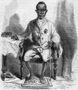 Porträt von Mongkut (Rama IV oder Phrachomklao) (1804-1868), König von Siam (heute Thailand). Gravur in „Le Monde Illustré“ Nr. 222 vom 13. Juli 1861. von French School