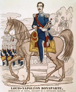 Porträt von Napoleon III - Vertreter des Volkes, Präsident der Französischen Republik (Charles Louis Napoleon Bonaparte) (1808 - 1873)