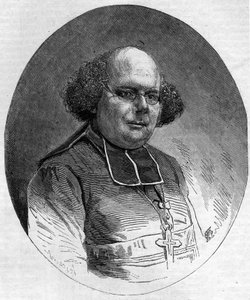 Porträt von Patrice Cruice (1815-1866), Bischof von Marseille von 1861 bis 1865. Gravur in „Le Monde Illustré“ Nr. 232 vom 21. September von French School