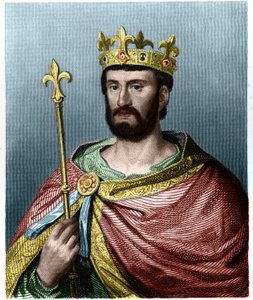 Porträt von Philipp I. (1060 - 1108), König von Frankreich - in „Histoire des Francais“ von Lavallee, Gravur, undatiert