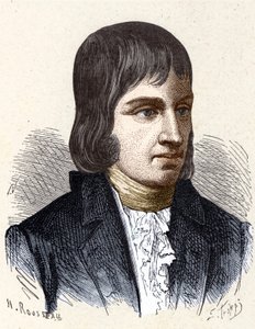 Porträt von Philippe Lebon (1769 - 1804), französischer Ingenieur und Chemiker (Erfinder der Gasbeleuchtung) - in „Album de la Science; berühmte Wissenschaftler; Große Entdeckungen“ 1896 von French School
