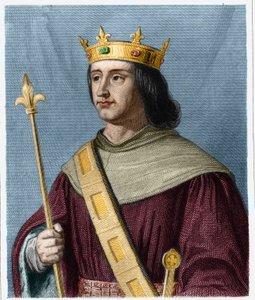 Porträt von Philippe VI. de Valois (1294 - 1350), König von Frankreich - in „Histoire des Francais“ von Lavallee, Gravur, undatiert von French School