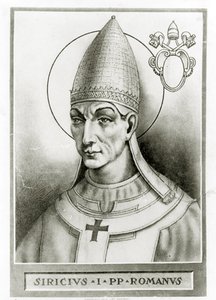Porträt von Papst Siricius (um 1835)
