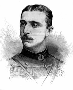 Porträt von Prinz Eugene Louis Napoleon, bekannt als der „Kaiserliche Prinz“, Sohn von Napoleon III. (1856-1879). Gravur in „Le Monde Illustré“ Nr. 1161 vom 28. Juni von French School