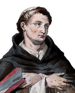 Porträt von Saint Bernard de Clairvaux (1090-1153), französischer Abt und Erbauer des reformierenden Zisterzienserordens