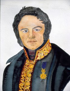 Porträt von Stendhal im Konsul-Kostüm - Gemälde von S. Valérie von French School