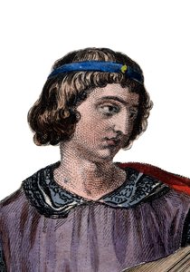 Porträt von Theobald I. (1201-1253), Graf von Champagne (als Theobald IV.) von Geburt an und König von Navarra ab 1234 von French School