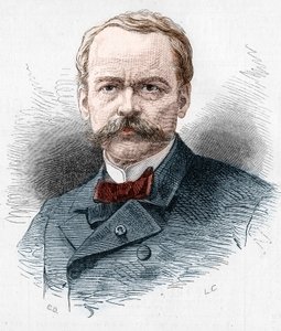 Porträt von Theodore Barriere (1823-1877), französischer Dramatiker. Gravur in „Le Monde Illustré“ Nr. 1071 vom 20. Oktober 1877. von French School