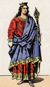 Porträt von Thierry I., König von Austrasien von French School
