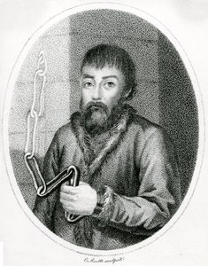 Porträt von Jemeljan Pugatschow, 18. Jahrhundert von French School
