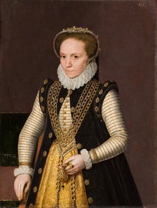 Porträt einer unbekannten französischen Adligen, 1560-9 von French School