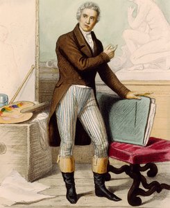 Porträt des Malers Jacques-Louis David von French School