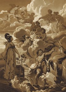 Poseidon und Athene streiten um das Recht, Athen zu benennen von French School