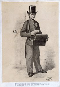 Postbote, ca. 1865 von French School