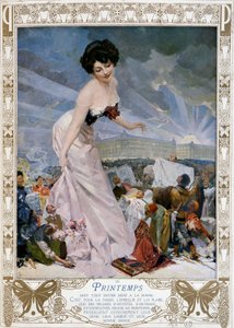 Printemps widmet sich den Frauen... - Werbung des Kaufhauses Le Printemps. 1910
