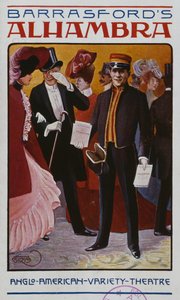 Programm für die Alhambra Music Hall, ca. 1905