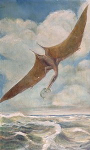 Pterodaktylus beim Fischen