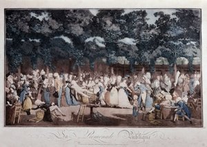 Öffentliche Promenade, Ende 18. Jahrhundert