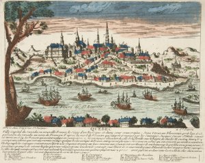 Quebec, veröffentlicht ca. 1650 von French School