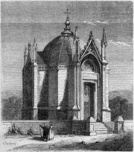 Religiöse Architektur: Außenansicht der Kapelle Saint Louis (1842), Karthago, Tunesien von French School