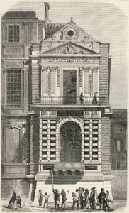 Restaurierung der als Charles IX bekannten Fenster im Louvre im 19. Jahrhundert - Gravur in "Tableau-de-Paris" von Edmond Texier 1852 von French School