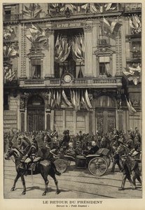 Rückkehr des französischen Präsidenten Felix Faure von seinem Besuch in Russland, 1897 von French School