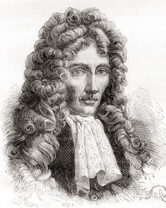 Robert William Boyle, anglo-irischer Naturphilosoph, Chemiker, Physiker und Erfinder, aus Les Merveilles de la Science, veröffentlicht 1870