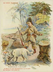 Robinson Crusoe mit Hund