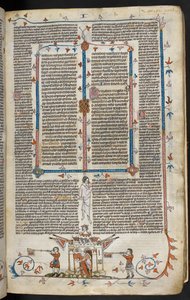 Szene eines berittenen Ritters, der aus einer Burg hervorkommt, ca. 1300-40