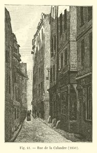 Rue de la Calandre, 1850 von French School