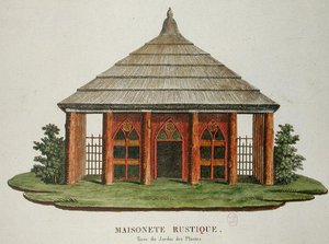 Rustikales Haus im Jardin des Plantes, Paris