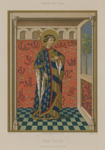 Heiliger Clodoald, Sohn von König Chlodomer von Orleans von French School
