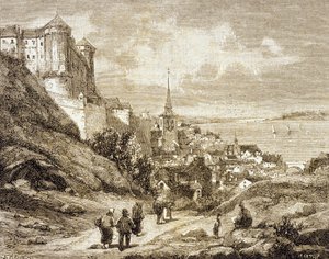 Saumur, Frankreich (Gravur)
