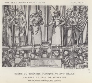 Scene Du Theatre Comique Au XVIe Siecle