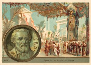 Szene aus Giuseppe Verdis Oper Aida von French School