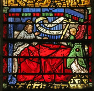 Szene aus der Legende vom Kreuz: Konstantins Traum von French School