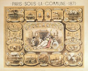 Szenen aus der Pariser Kommune, 1871 von French School
