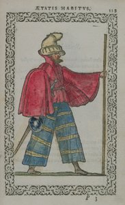 Schotte in Tracht, aus Costumes du Monde, veröffentlicht in Antwerpen, 1572 von French School